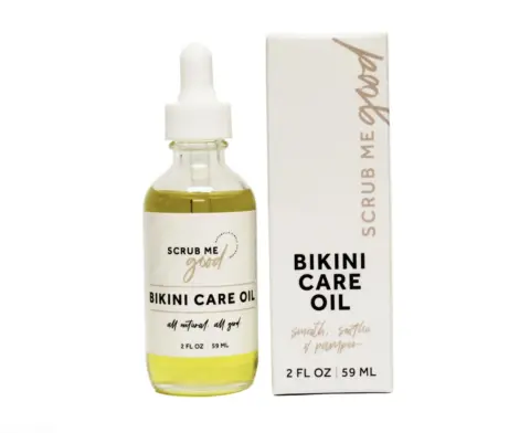 Scrub Me Good's bikini care oil for bloom sugaring fall aftercare in ocean park santa monica